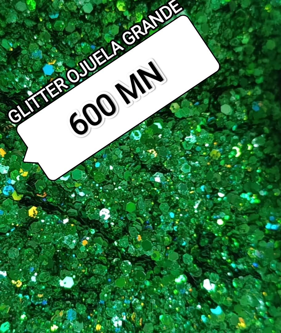 Glitter Hojuela Grande Verde (Onza) - Imagen principal
