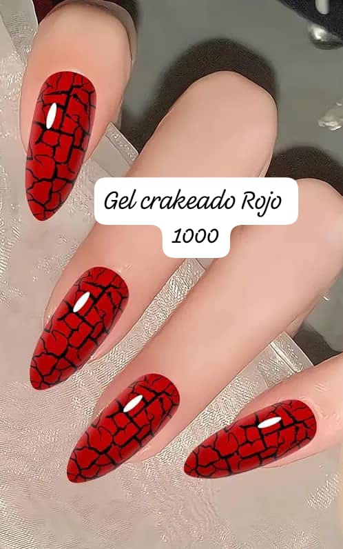 Gel Craquelado Rojo - Imagen principal