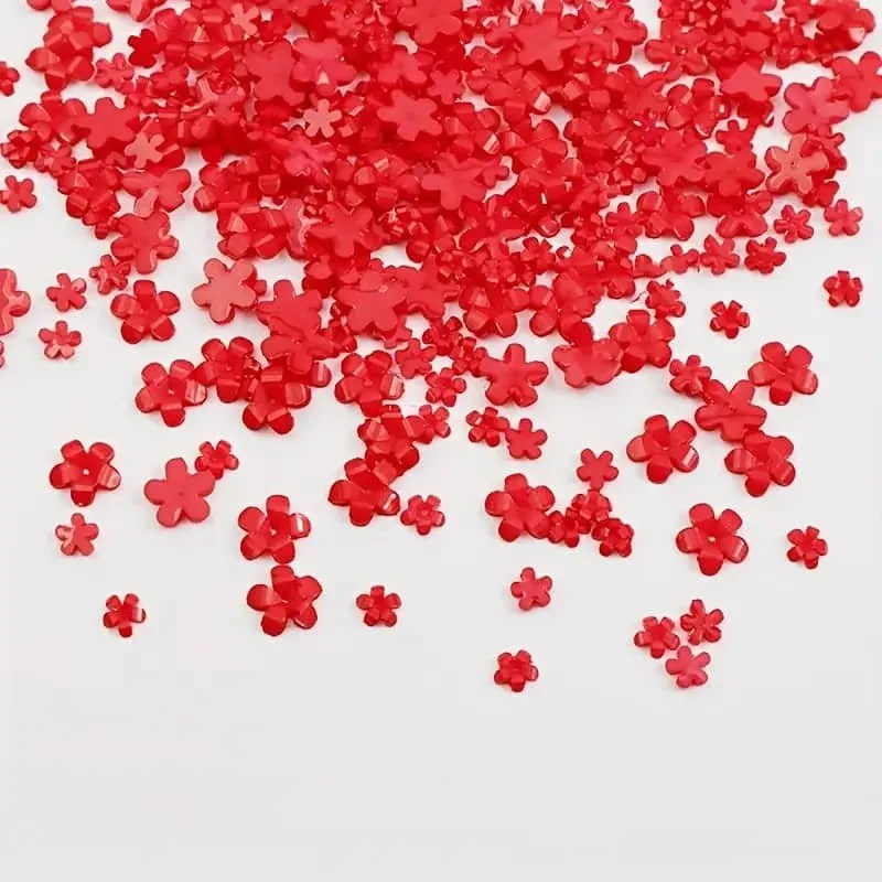 Flor de Resina Roja Todos los Tamaños - Imagen principal