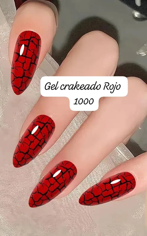 Gel Craquelado Rojo - Imagen principal
