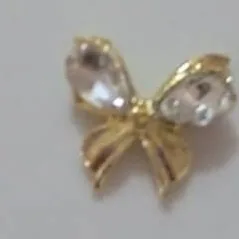 Mariposas doradas con piedras blancas  - Imagen principal