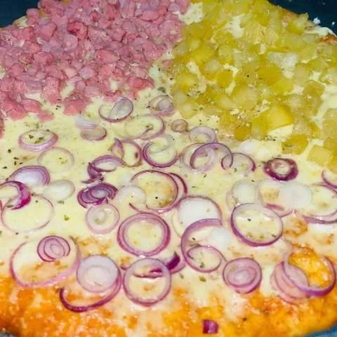 Pizza 3 Estaciones de Queso Blanco